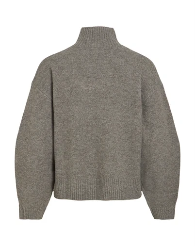 Vila - VISia High Neck Pulover Strik - Falcon 